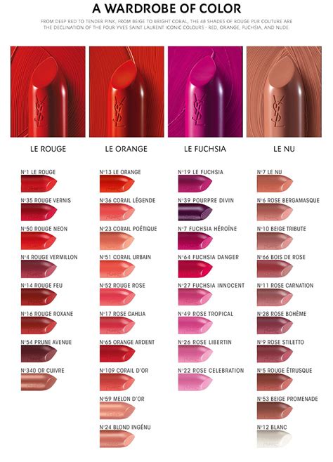 ysl lip lacquer|ysl lipstick color chart.